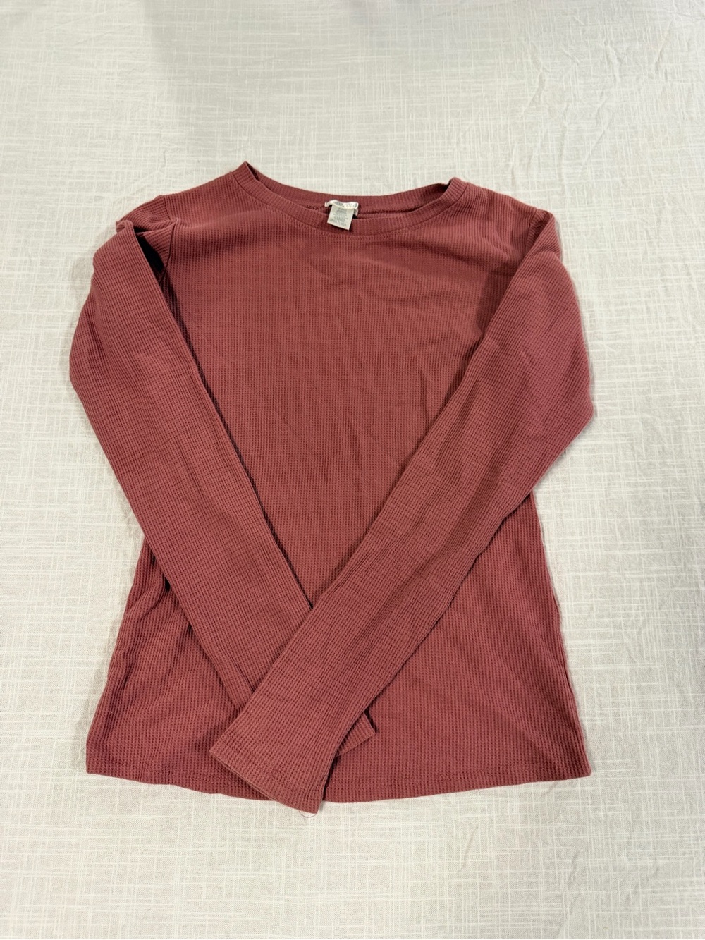 Bozzolo Ribbed Long Sleeve Top - Mauve Rose size small women’s in good condition